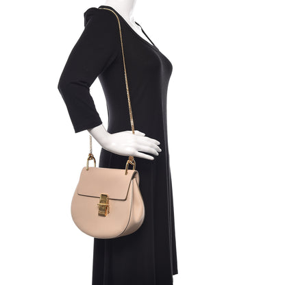 Chloe Grained Lambskin Drew Shoulder Bag Cement Pink 2 of 9