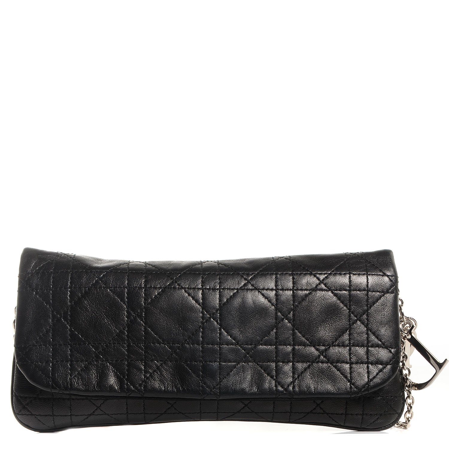 Christian Dior Lambskin Cannage Crossbody Bag Black 1 of 7