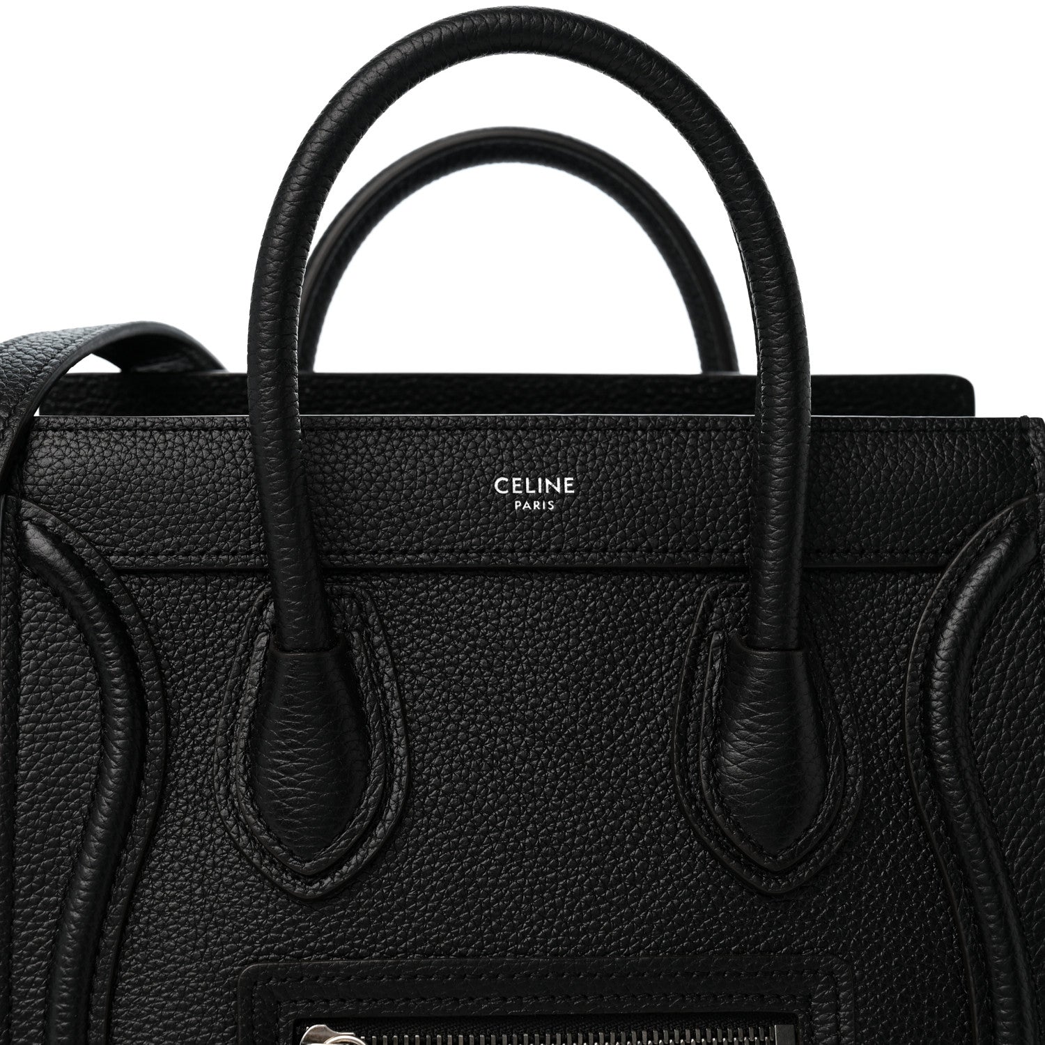 Celine Smooth Calfskin Nano Luggage Black 9 of 11