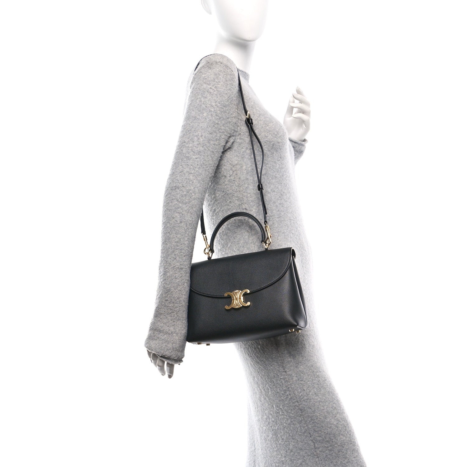 Celine Supple Calfskin Medium Nino Black 2 of 9