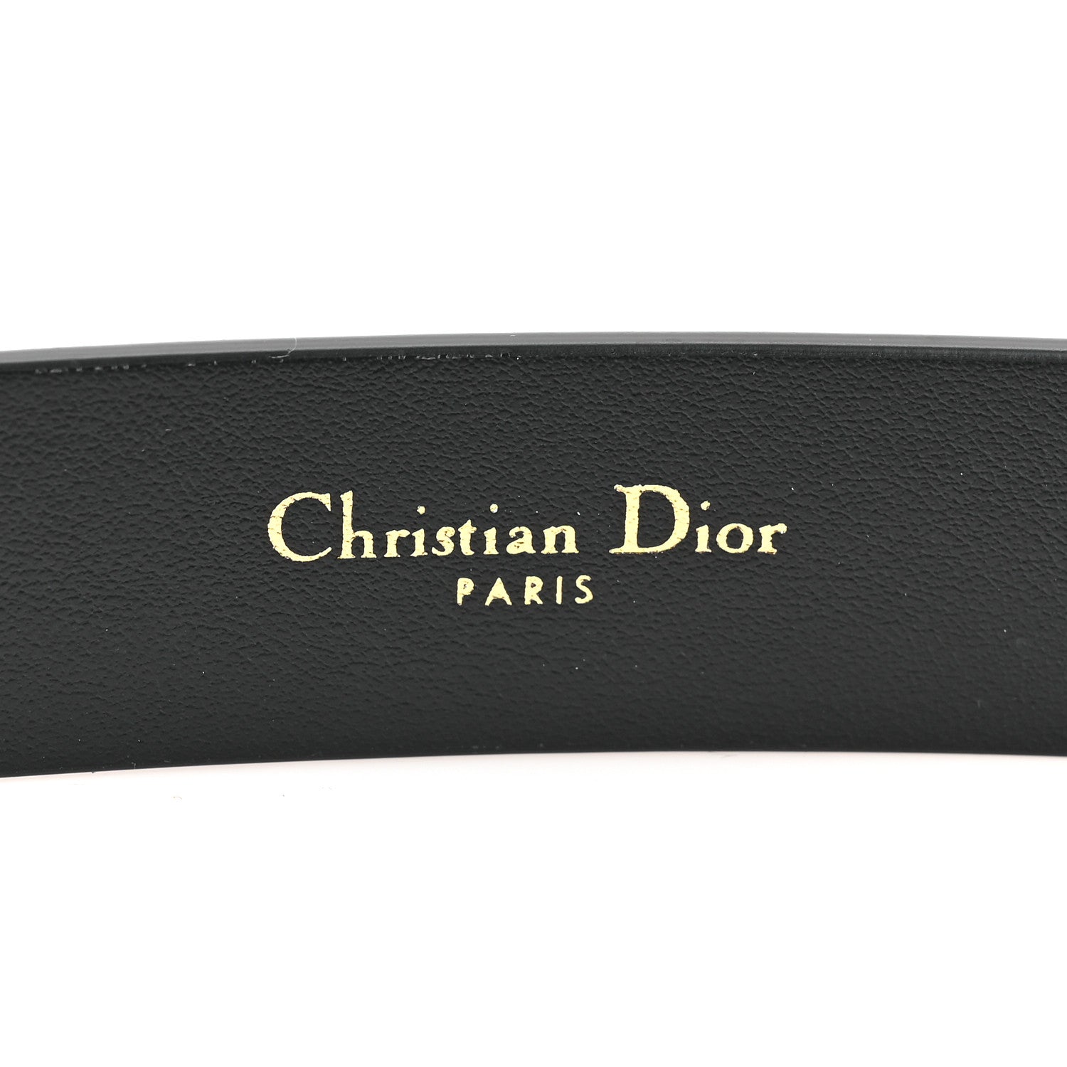 Christian Dior Calfskin 30 Montaigne Cut-Out CD Belt 85 34 Black 4 of 5