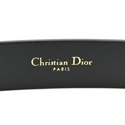 Christian Dior Calfskin 30 Montaigne Cut-Out CD Belt 85 34 Black 4 of 5