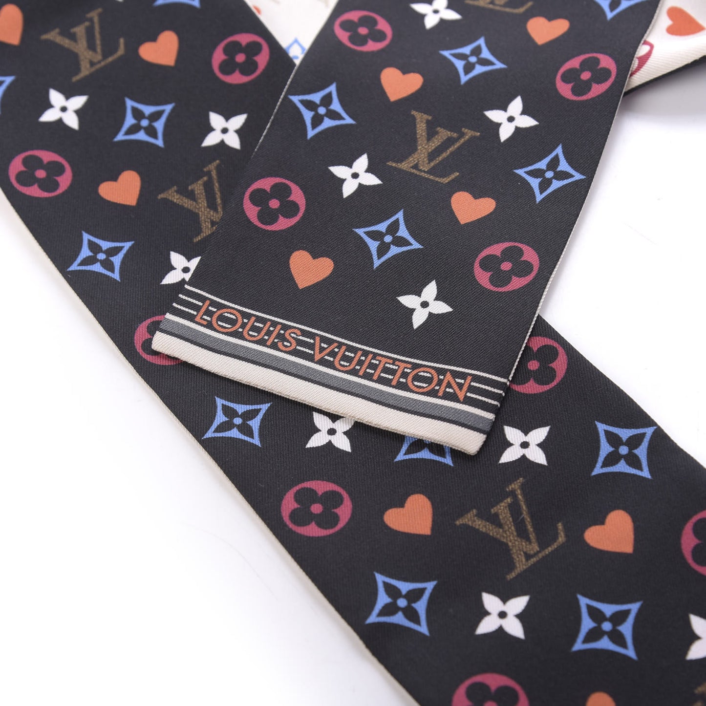 Silk Game On Bandeau Black White