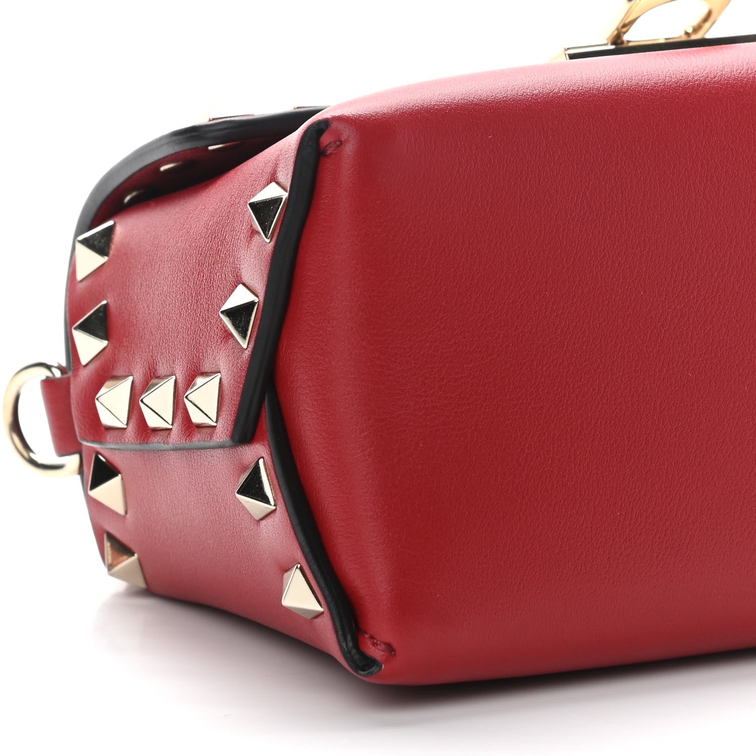 Valentino Garavani Vitello Mini Rockstud Crossbody Bag Rosso Valentino 8 of 9