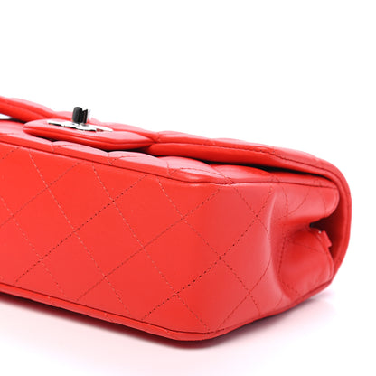 Chanel Lambskin Quilted Mini Rectangular Flap Red 8 of 8