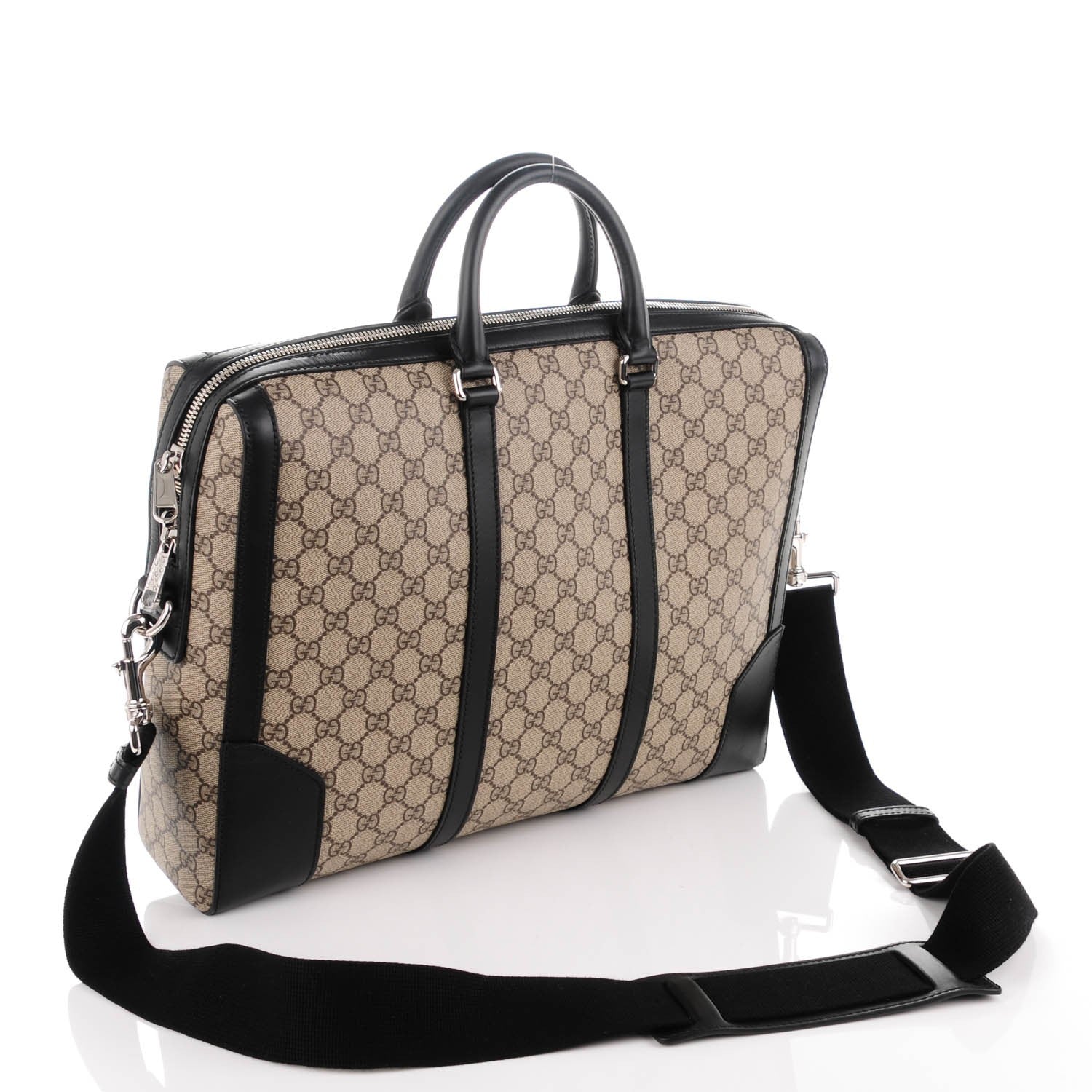 Gucci GG Supreme Monogram Eden Briefcase Black 2 of 10