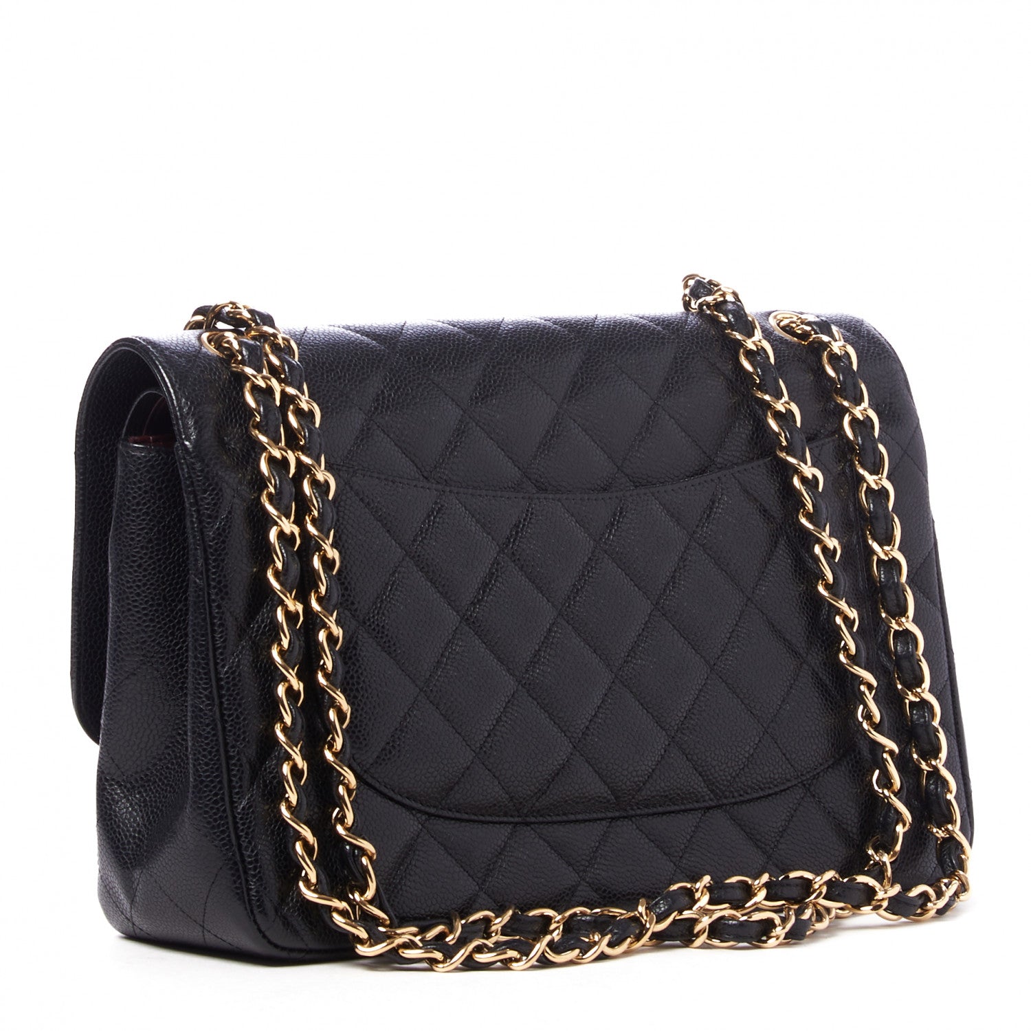 Chanel Caviar Quilted Jumbo Double Flap Black 2 of 9