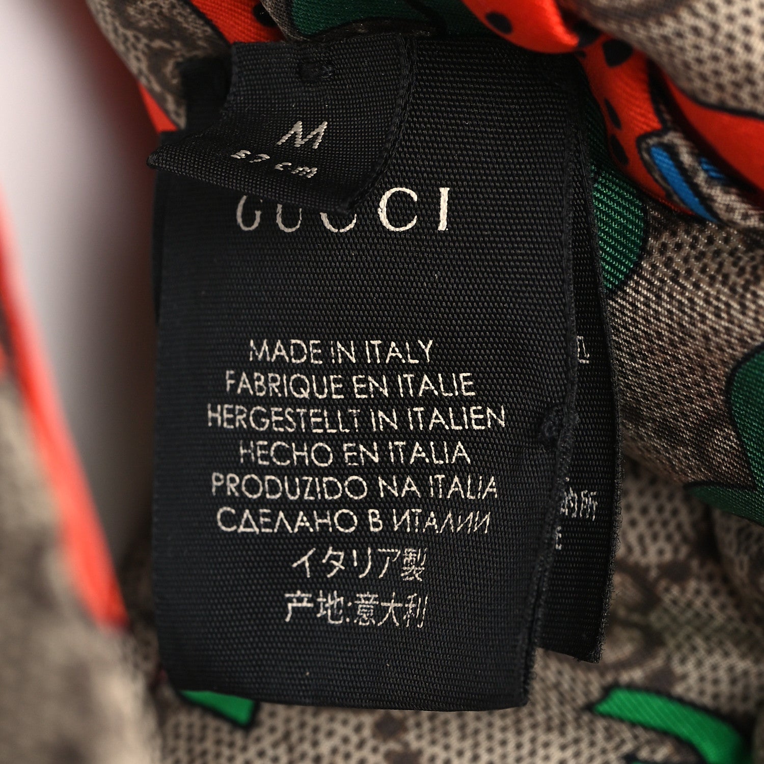 Gucci Silk Monogram Strawberry Print Headband M 5 of 7