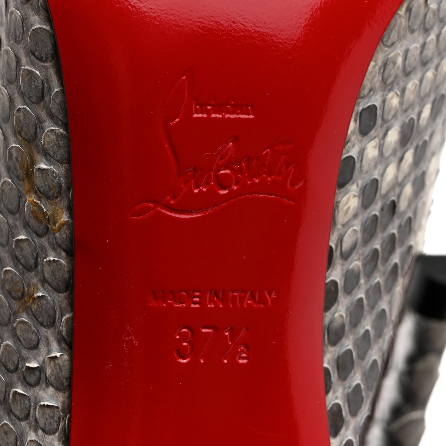 Snakeskin Nappa Space Pigalle Follies 100 Pumps 37.5 Roccia Magnifique