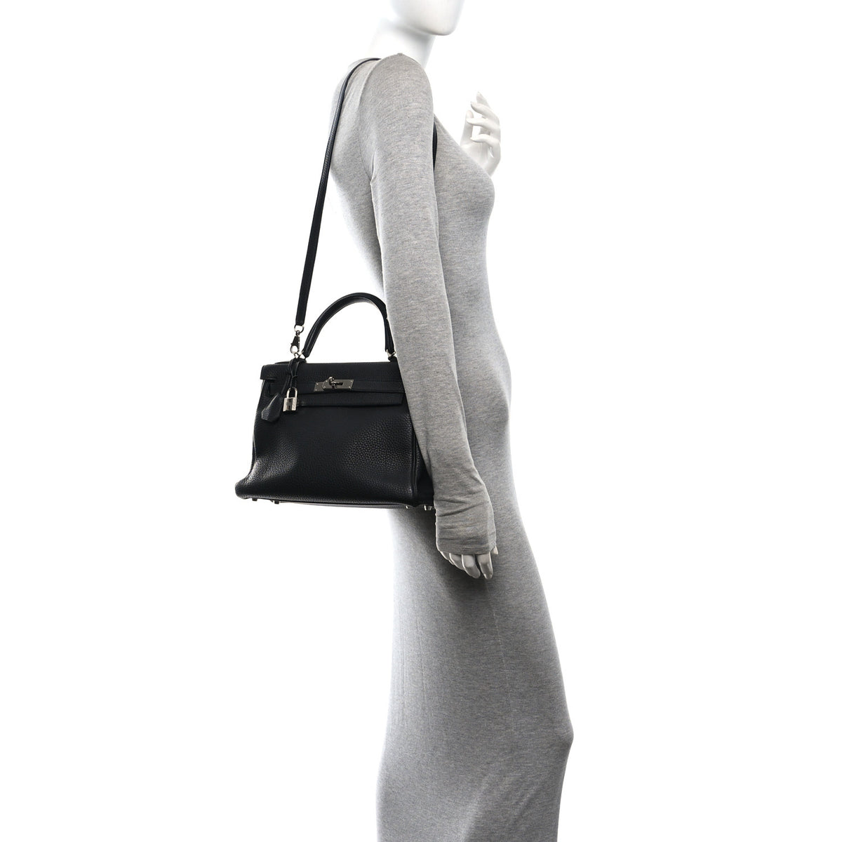 Hermes Togo Kelly Retourne 28 Black 2 of 10