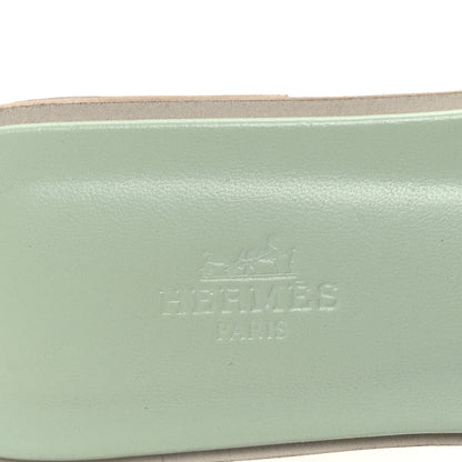 Hermes Epsom Oran Sandals 39 Vert Fizz 9 of 10