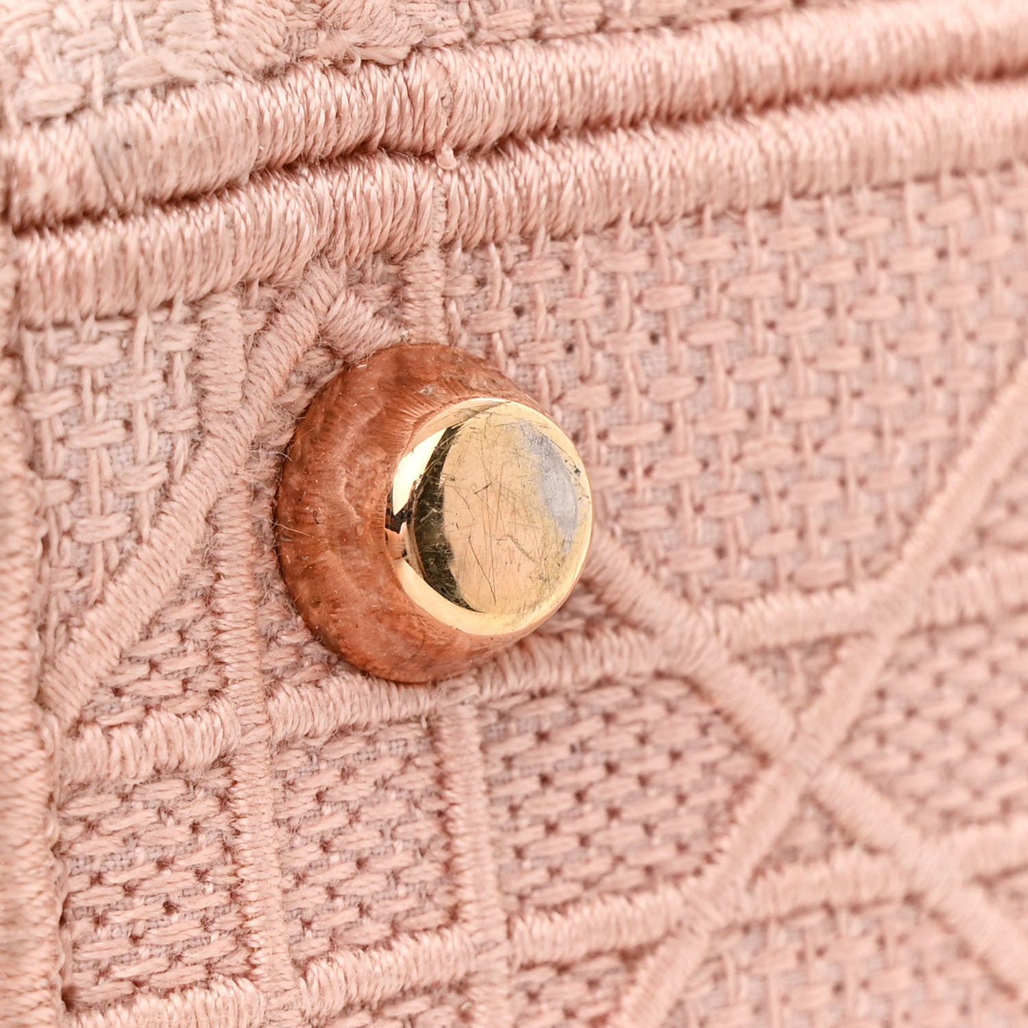 Christian Dior Canvas Embroidered Cannage Medium Lady D-Lite Pink 12 of 16