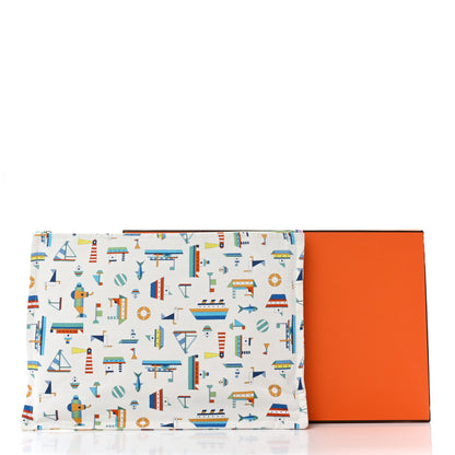 Hermes Canvas Large Petit Chalutier Case Azur 9 of 9