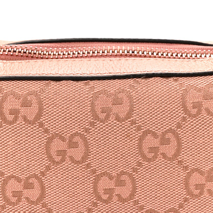 Gucci GG Supreme Monogram Textured Calfskin Web Mini Ophidia Half Moon Hobo Rose Pink 8 of 10