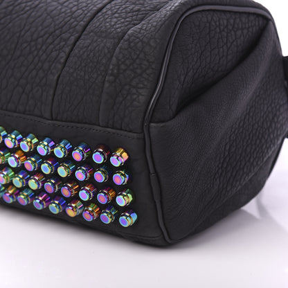 Alexander Wang Pebbled Lambskin Rockie Black Iridescent Hardware 7 of 10
