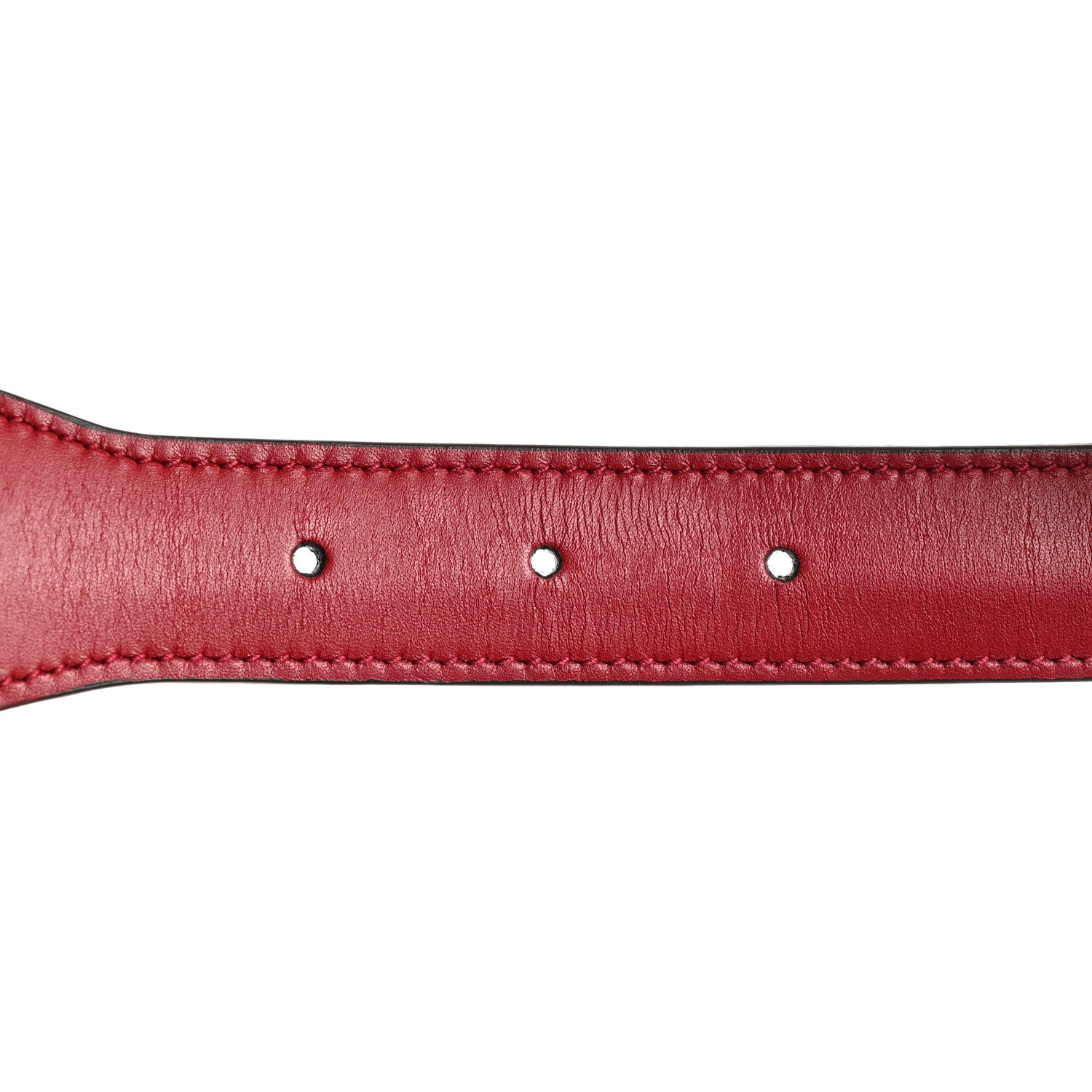 Gucci Efesto Leather Horsebit 25mm Belt 70 28 New Cherry Red 6 of 6