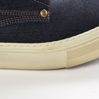 Louis Vuitton Calfskin Denim High Top Sneakers 11 13 of 15
