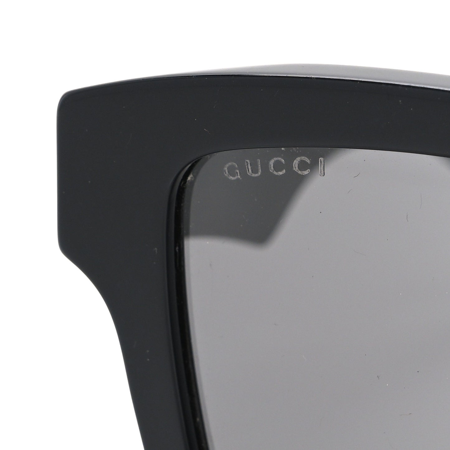 Acetate Rectangle Sunglasses GG0962S Black Khaki