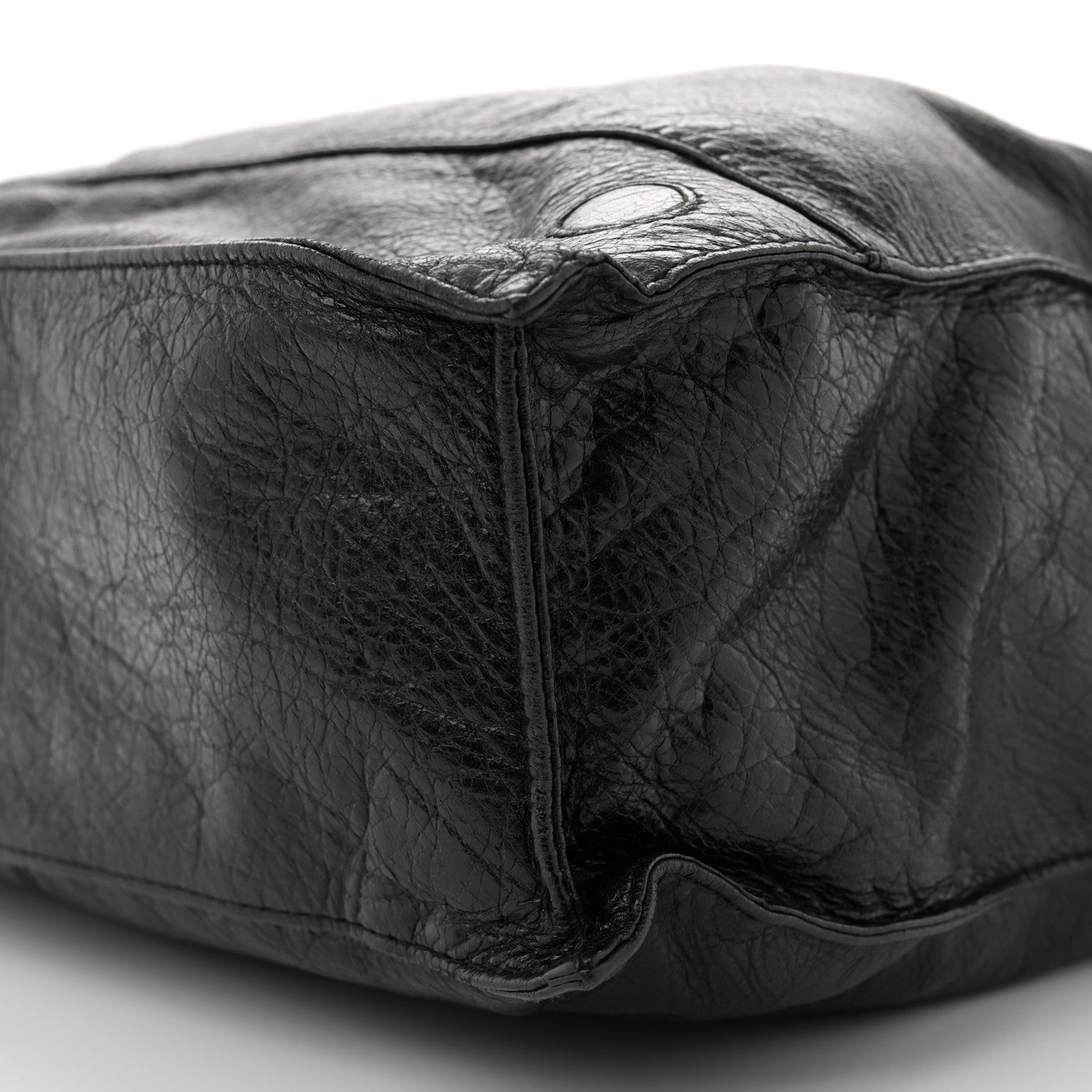 Balenciaga Agneau Arena Foldover Messenger Black 9 of 12
