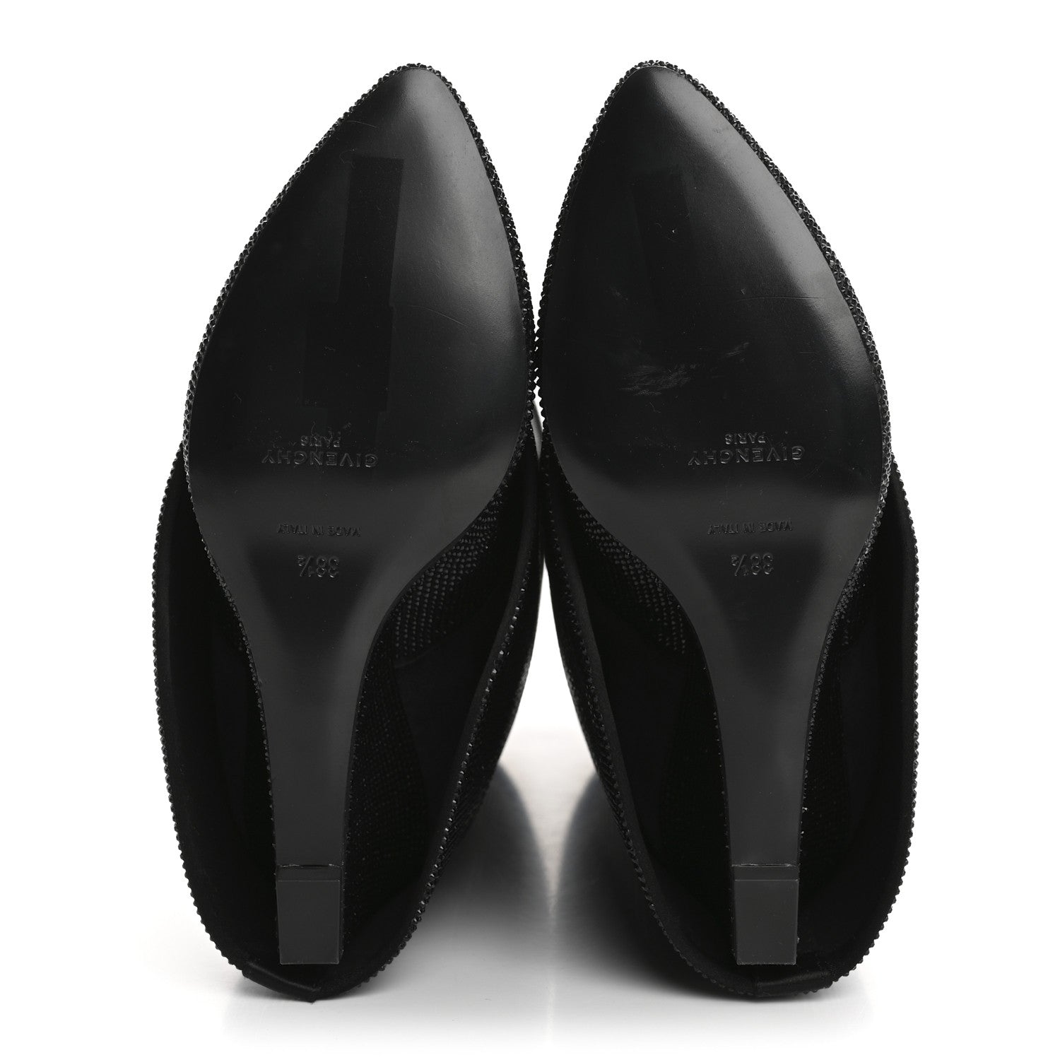 Givenchy Crystal Shark Lock Pant Boots 38.5 Black 5 of 9