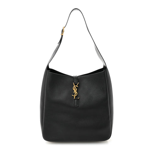 Supple Calfskin Large Le 5 A 7 Soft Hobo Black