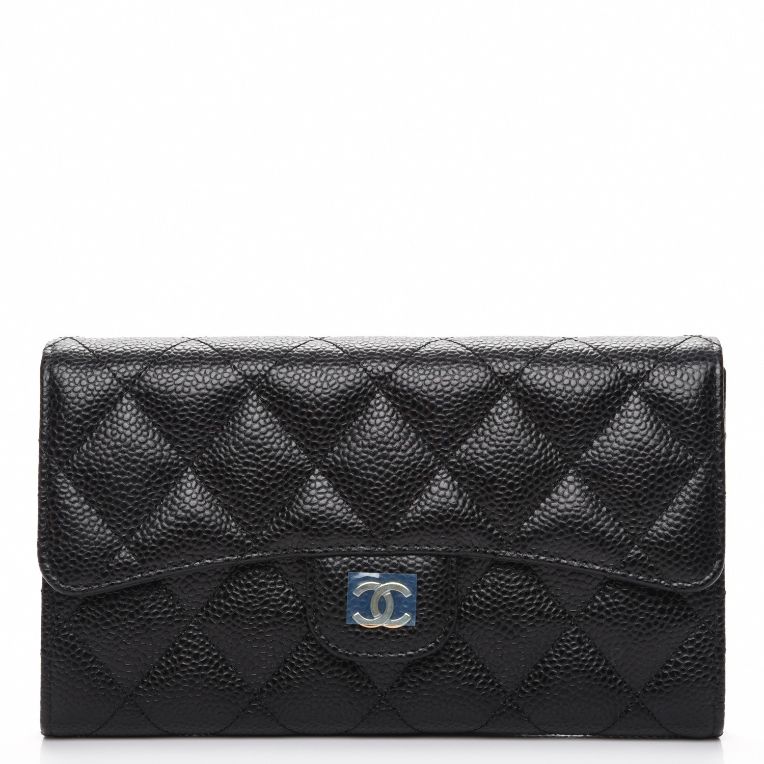 Chanel Caviar Quilted Large Flap Wallet Black 1 of 9