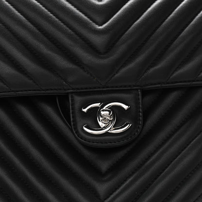 Chanel Calfskin Chevron Quilted Large Urban Spirit Backpack Black 8 of 10