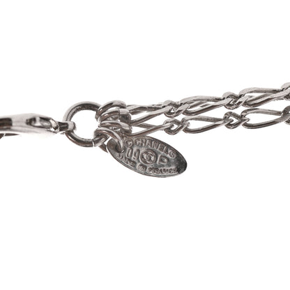 Chanel Pearl CC Lucky Charms Long Necklace Silver 5 of 5