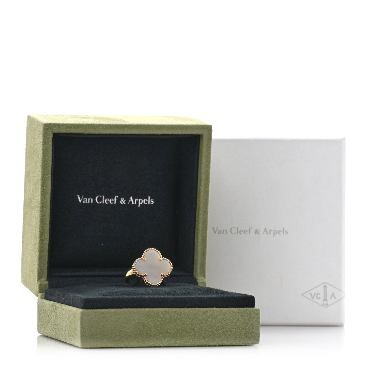 Van Cleef & Arpels 18K Yellow Gold Mother of Pearl Magic Alhambra