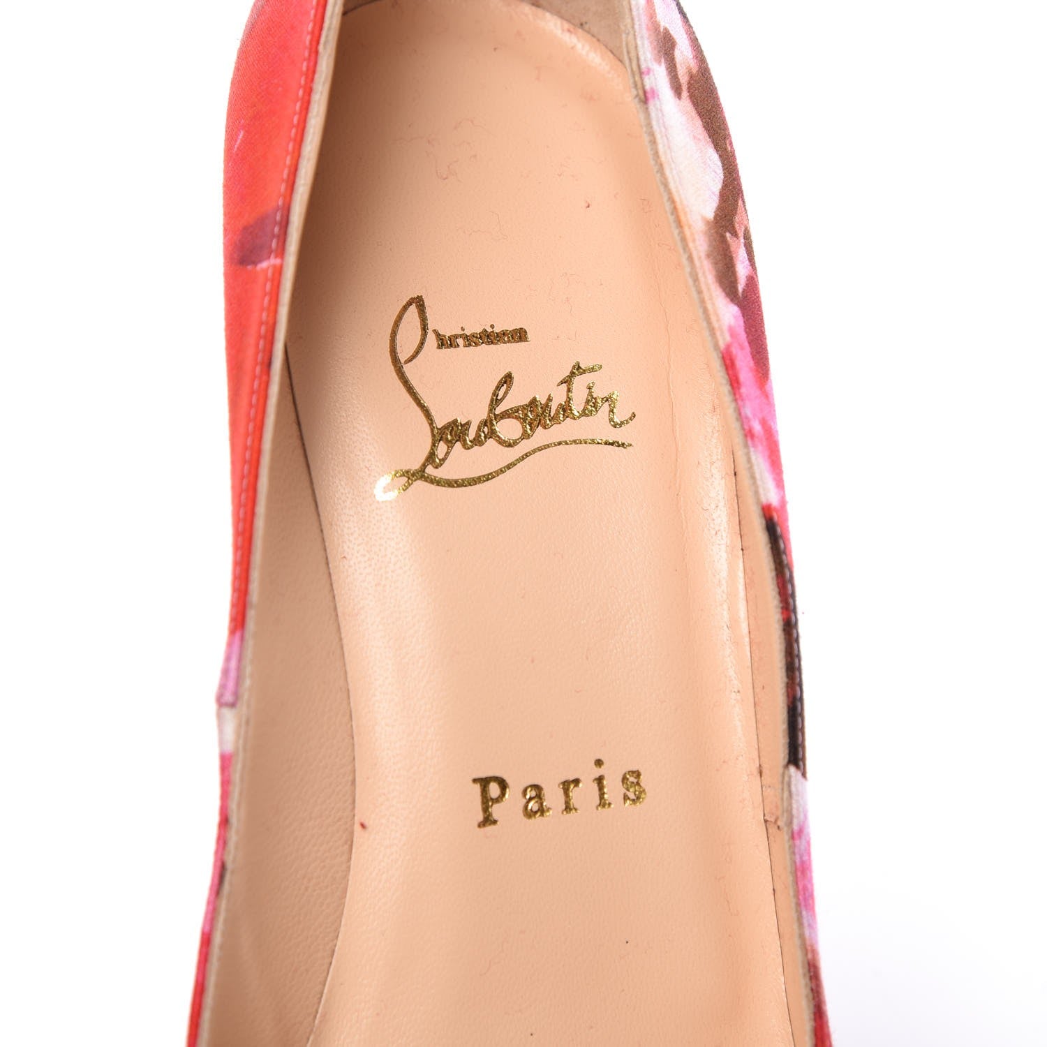 Christian Louboutin Satin Floral Very Prive 120 Pumps 37.5 Multicolor 7 of 7