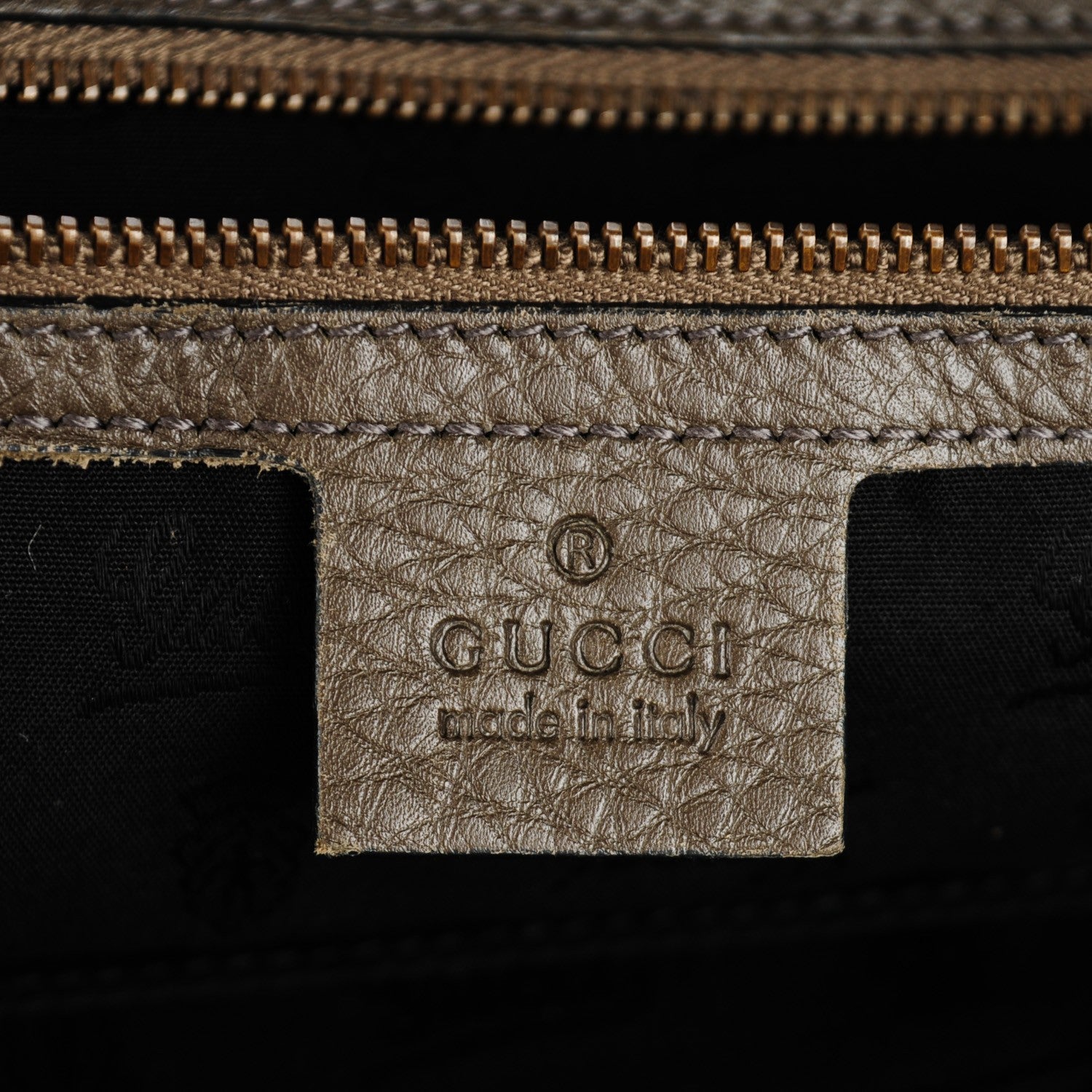 Gucci Suede Medium 1973 Top Handle Satchel Olive 6 of 7