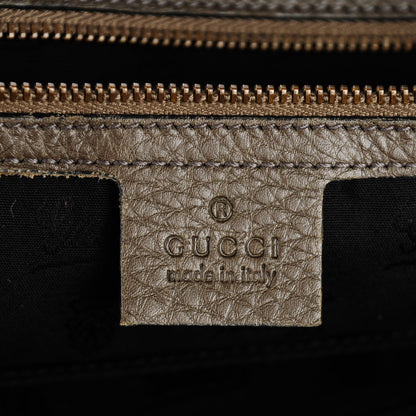 Gucci Suede Medium 1973 Top Handle Satchel Olive 6 of 7