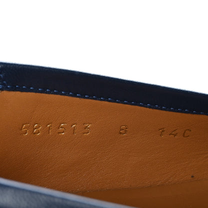 Gucci Agnello Plonge Granada Kid Web Mens Horsebit Loafers 8 Royale 6 of 9