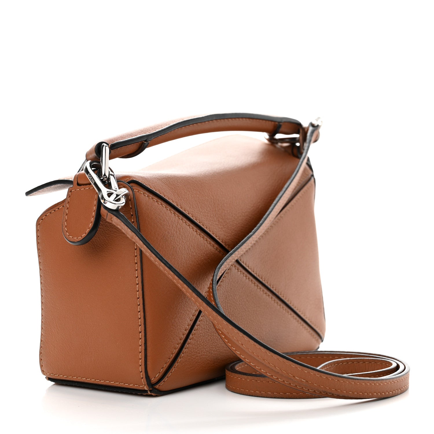 Loewe Calfskin Mini Puzzle Bag Tan 3 of 10