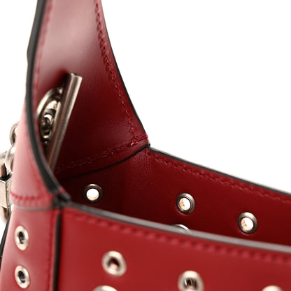 Gucci Calfskin Ha Ha Ha Jackie 1961 Eyelet Hobo Cherry Red 11 of 11