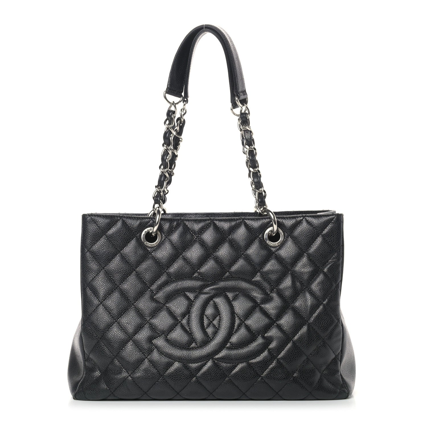 Chanel Caviar Quilted Grand Shopping Tote GST Black 1 of 16