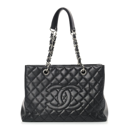 Chanel Caviar Quilted Grand Shopping Tote GST Black 1 of 16