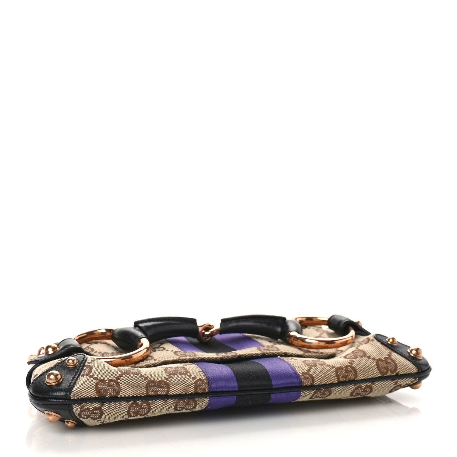 Gucci Tom Ford Monogram Horsebit Web Clutch Purple 4 of 10