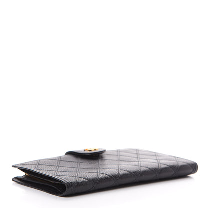 Chanel Caviar Stitched French Wallet Black 3 of 12