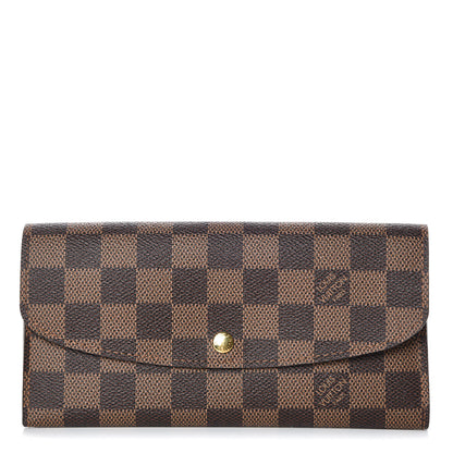Louis Vuitton Damier Ebene Emilie Wallet 1 of 6