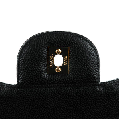 Chanel Caviar Quilted Jumbo Single Flap Black 6 of 10