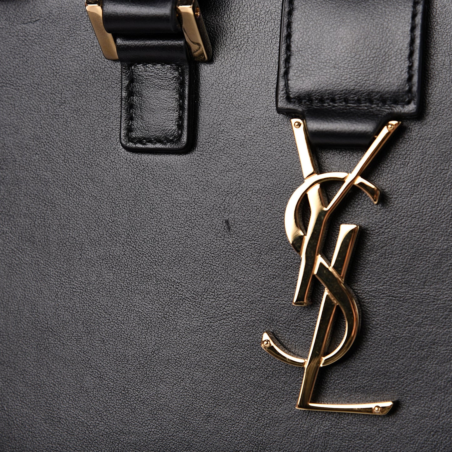 Calfskin Baby Monogram Cabas Black