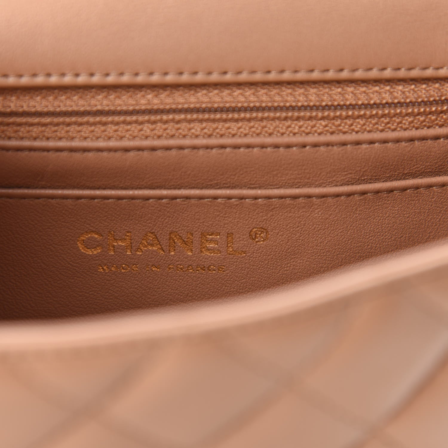 Chanel Lambskin Quilted Mini Square Flap Brown 8 of 11