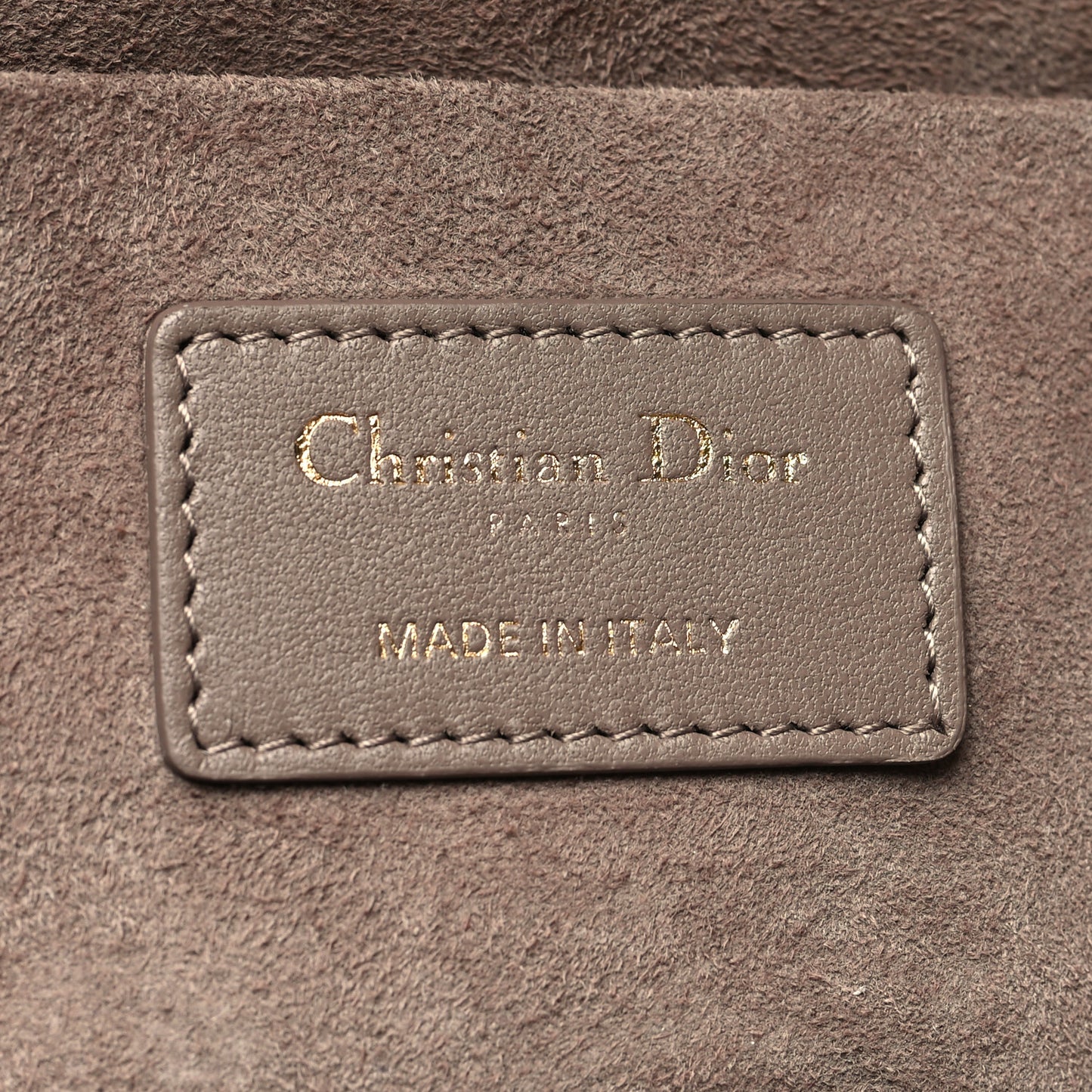 Lambskin Cannage Small Diortravel Vanity Case Warm Taupe