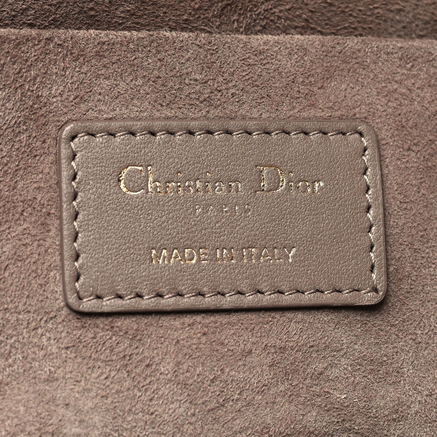 Christian Dior Lambskin Cannage Small Diortravel Vanity Case Warm Taupe 6 of 9