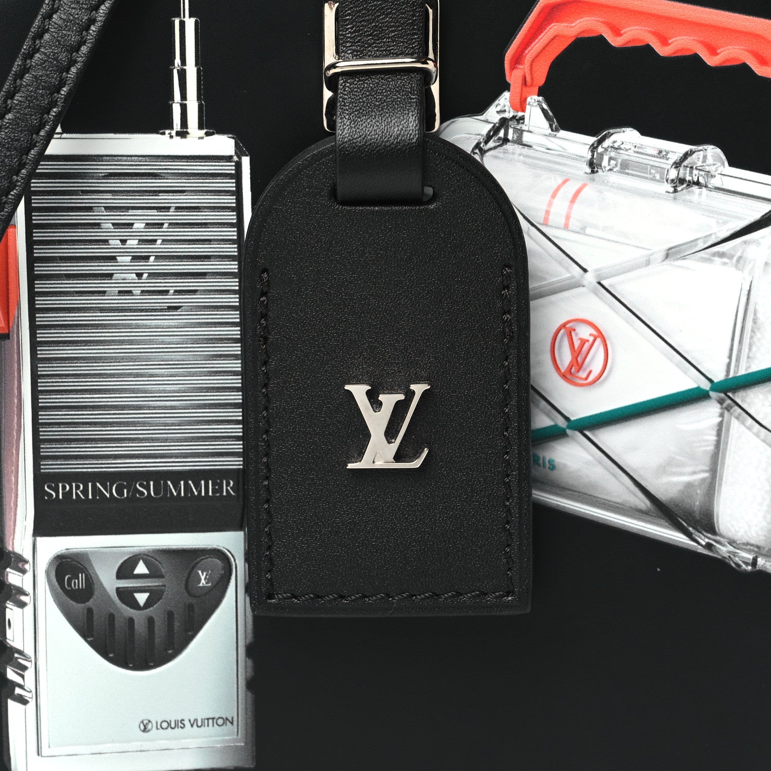 Louis Vuitton Calfskin Vintage Stickers Petite Boite Chapeau Black 7 of 9