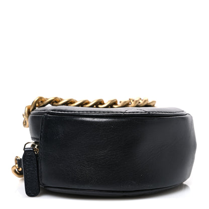 Chanel Lambskin Quilted Chanel 19 Round Clutch With Chain Black 4 of 10