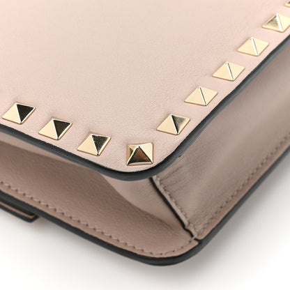 Valentino Garavani Vitello Rockstud Side Slip Crossbody Poudre 15 of 17
