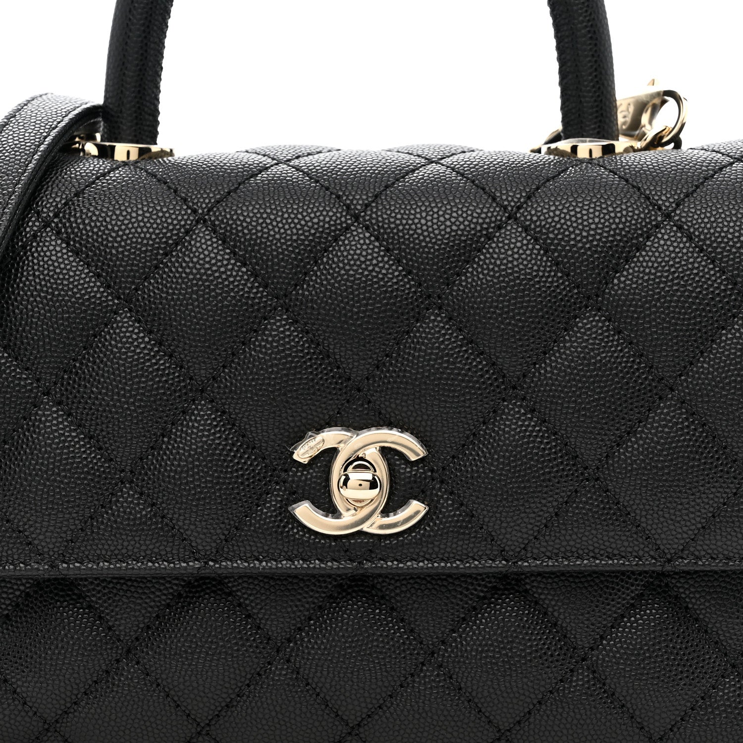Chanel Caviar Quilted Mini Coco Handle Flap Black 8 of 11