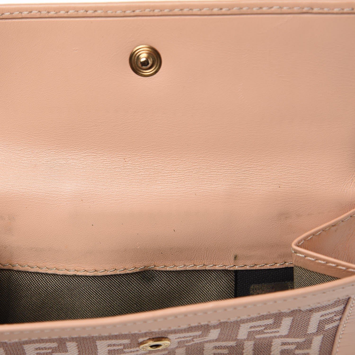 Fendi Zucchino Compact Wallet Beige 10 of 14